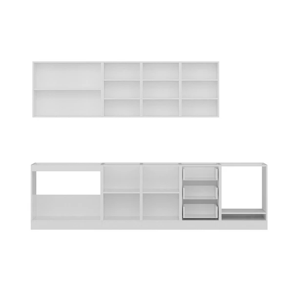 Minar 300 Cm Mutfak Dolabı Beyaz Dore 300-D4 - Resim 7