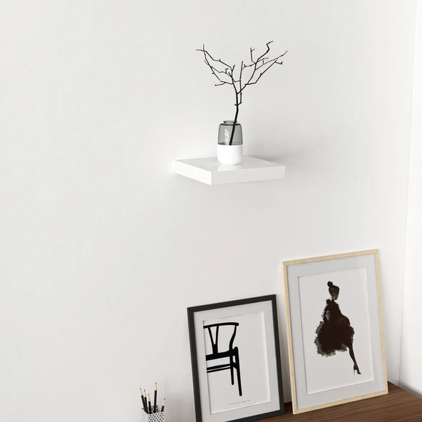 Minar Gizli Raf Tutuculu D.Rafı 23Cm-P.Beyaz - Resim 2