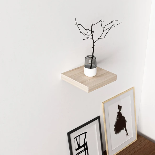 Minar Gizli Raf Tutuculu Duvar Rafı 23Cm-Sonomo - Resim 3