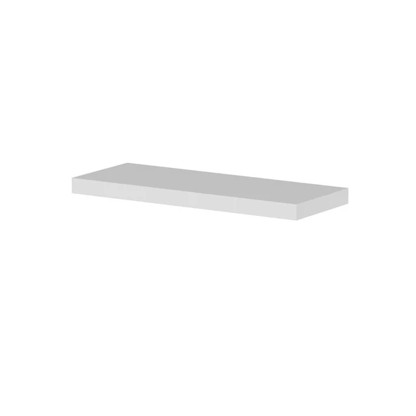 Minar Gizli Raf Tutuculu Duvar Rafı 60Cm-Beyaz - 6