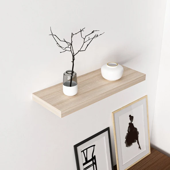 Minar Gizli Raf Tutuculu Duvar Rafı 60Cm-Sonomo - Resim 3