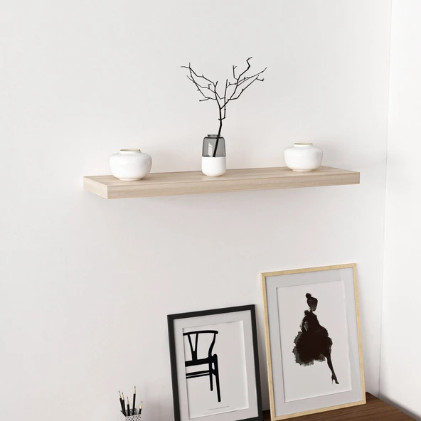 Minar Gizli Raf Tutuculu Duvar Rafı 80Cm-Sonomo - 2