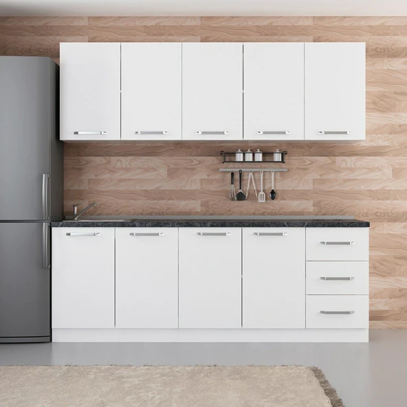 Minar 225 Cm Mutfak Dolabı Beyaz 225-B2 ürün görseli