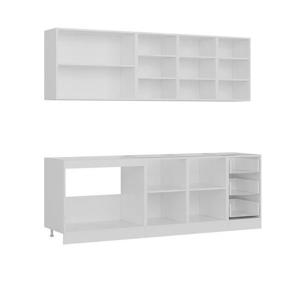 Minar 235 Cm Mutfak Dolabı Beyaz Dore 235-D2 - Resim 7