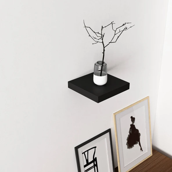 Minar Gizli Raf Tutuculu D.Rafı 23Cm-P.Siyah - Resim 5