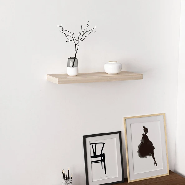 Minar Gizli Raf Tutuculu Duvar Rafı 60Cm-Sonomo - Resim 2