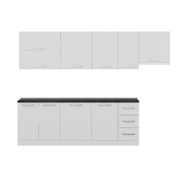 Minar 290 Cm Mutfak Dolabı Beyaz 290-B7 - Resim 2