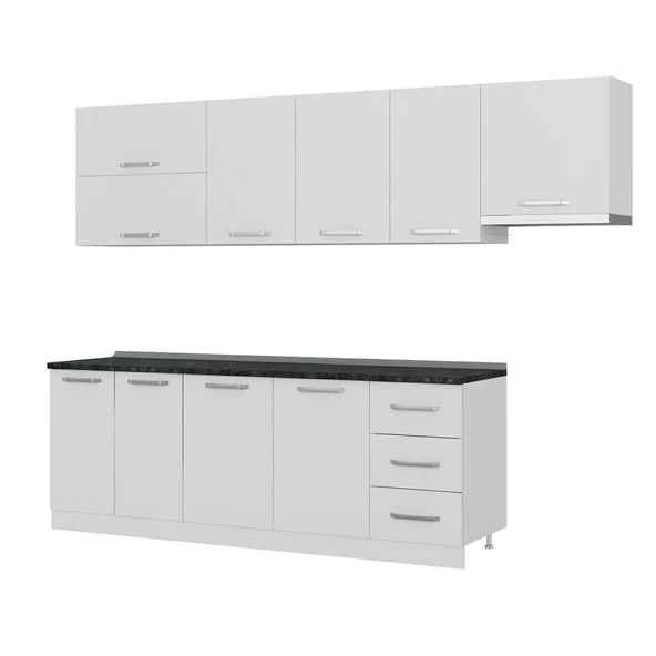 Minar 285 Cm Mutfak Dolabı Beyaz 285-B4 - Resim 4