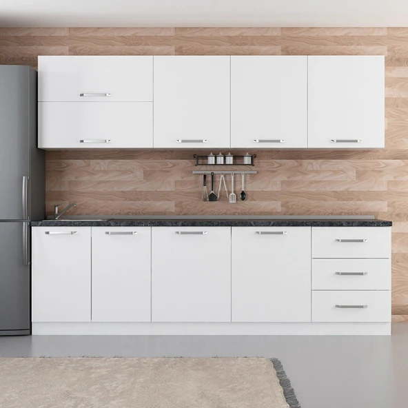 Minar 270 Cm Mutfak Dolabı Beyaz 270-B1 ürün görseli