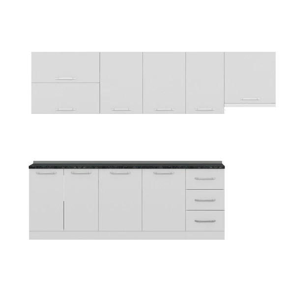 Minar 285 Cm Mutfak Dolabı Beyaz 285-B4 - Resim 2