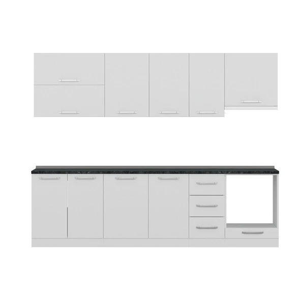 Minar 275 Cm Mutfak Dolabı Beyaz 275-B5 - Resim 2