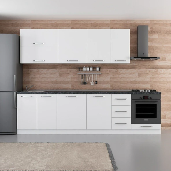 Minar 290 Cm Mutfak Dolabı Beyaz 290-B6 ürün görseli