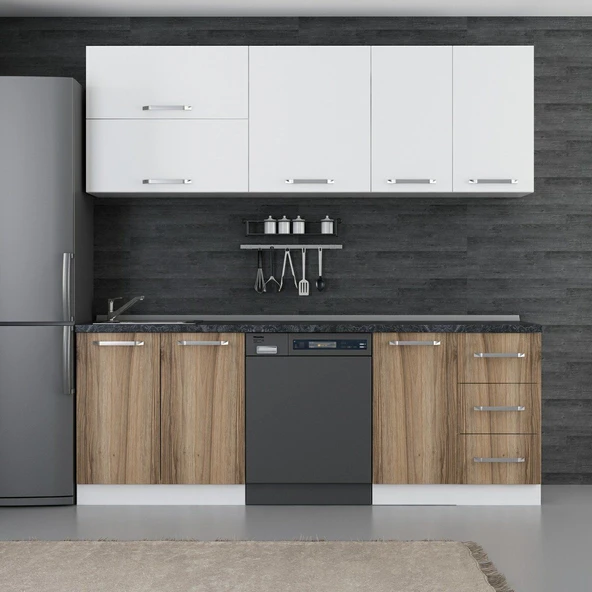 Minar 220 Cm Mutfak Dolabı Beyaz Dore 220-D10 ürün görseli