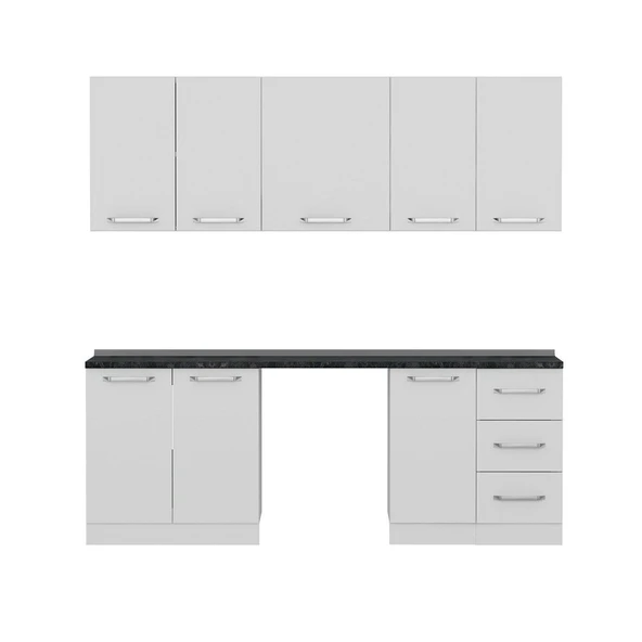 Minar 220 Cm Mutfak Dolabı Beyaz 220-B11 - Resim 4