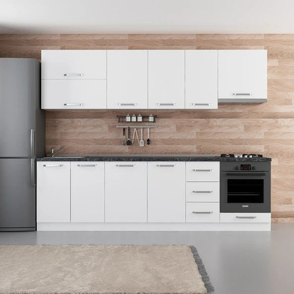 Minar 275 Cm Mutfak Dolabı Beyaz 275-B5 ürün görseli