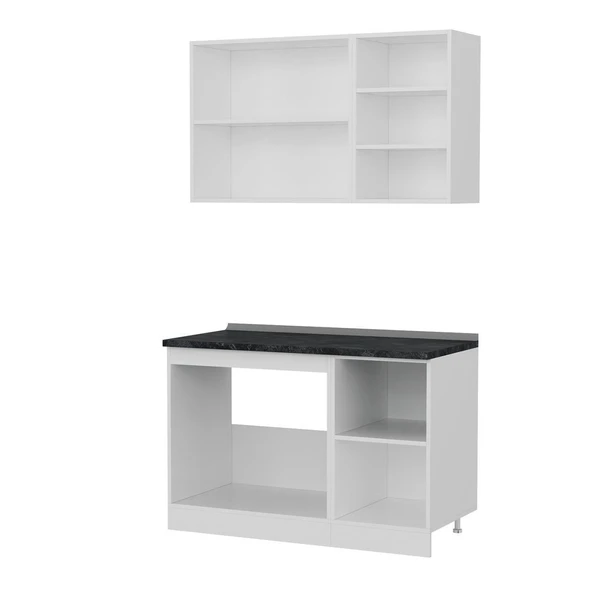 Minar 125 Cm Mutfak Dolabı Beyaz 125-B1 - Resim 4