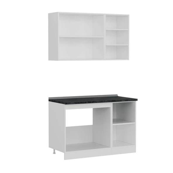 Minar 125 Cm Mutfak Dolabı Beyaz 125-B1 - Resim 7