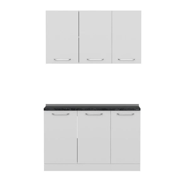 Minar 130 Cm Mutfak Dolabı Beyaz 130-B1 - Resim 6