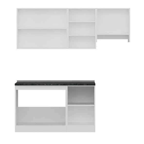 Minar 200 Cm Mutfak Dolabı Beyaz 200-B7 - Resim 2