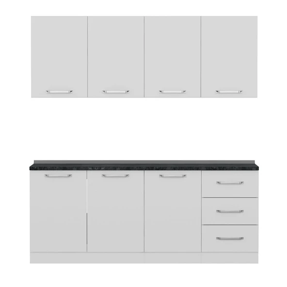 Minar 200 Cm Mutfak Dolabı Beyaz 200-B2 - Resim 6