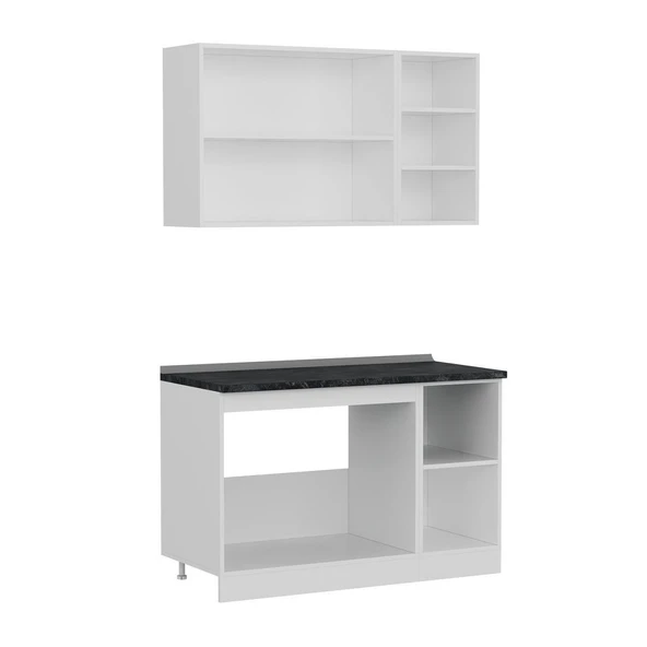 Minar 130 Cm Mutfak Dolabı Beyaz 130-B1 - Resim 7