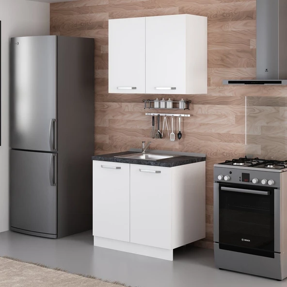 Minar 90 Cm Mutfak Dolabı Beyaz 90-B1 - Resim 6