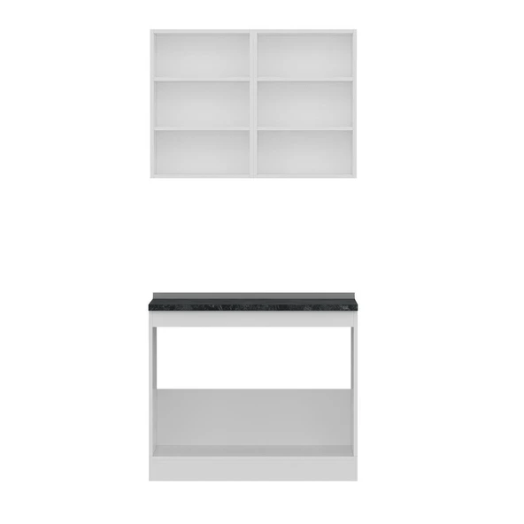 Minar 100 Cm Mutfak Dolabı Beyaz 100-B2 - Resim 2