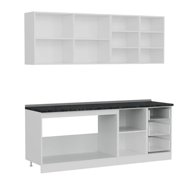 Minar 215 Cm Mutfak Dolabı Beyaz 215-B2 - Resim 7