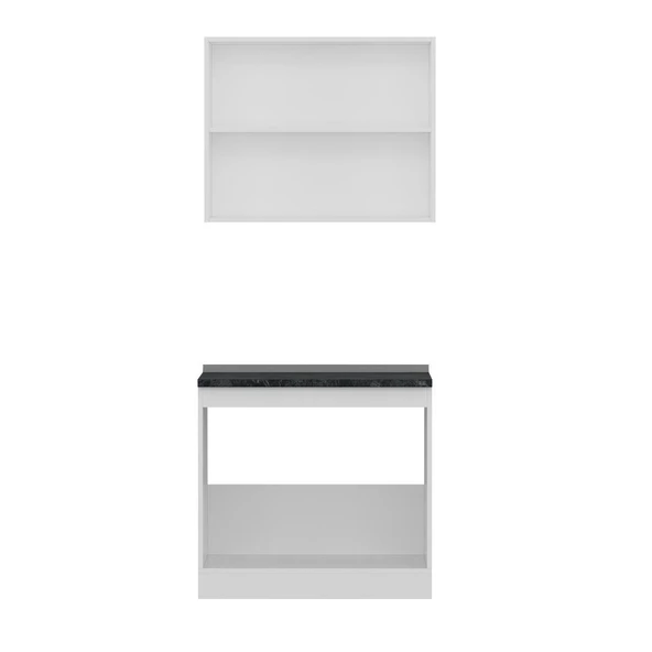 Minar 90 Cm Mutfak Dolabı Beyaz 90-B1 - Resim 2