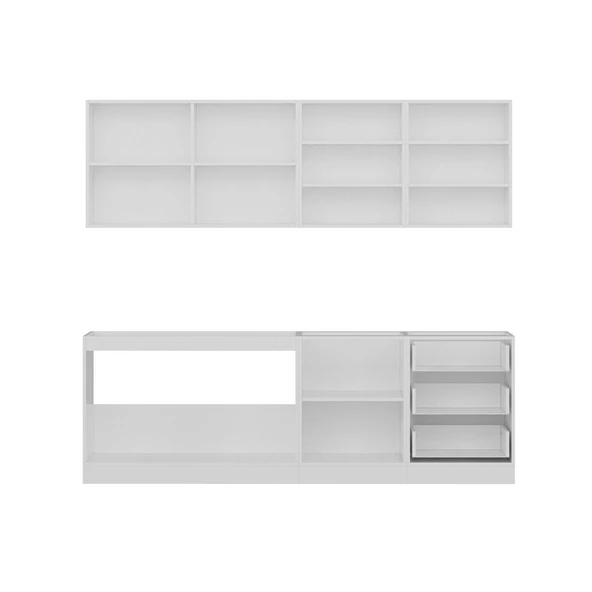 Minar 240 Cm Mutfak Dolabı Beyaz 240-B3 - Resim 2