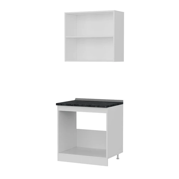 Minar 80 Cm Mutfak Dolabı Beyaz 80-B1 - Resim 4