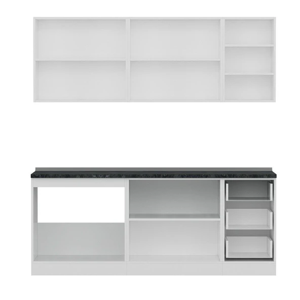 Minar 205 Cm Mutfak Dolabı Beyaz 205-B2 - Resim 2