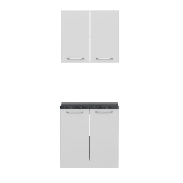 Minar 80 Cm Mutfak Dolabı Beyaz 80-B1 - Resim 6