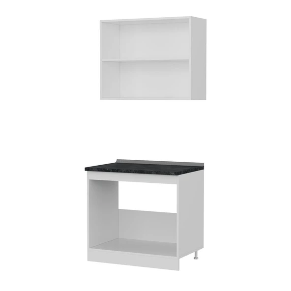 Minar 90 Cm Mutfak Dolabı Beyaz 90-B1 - Resim 5