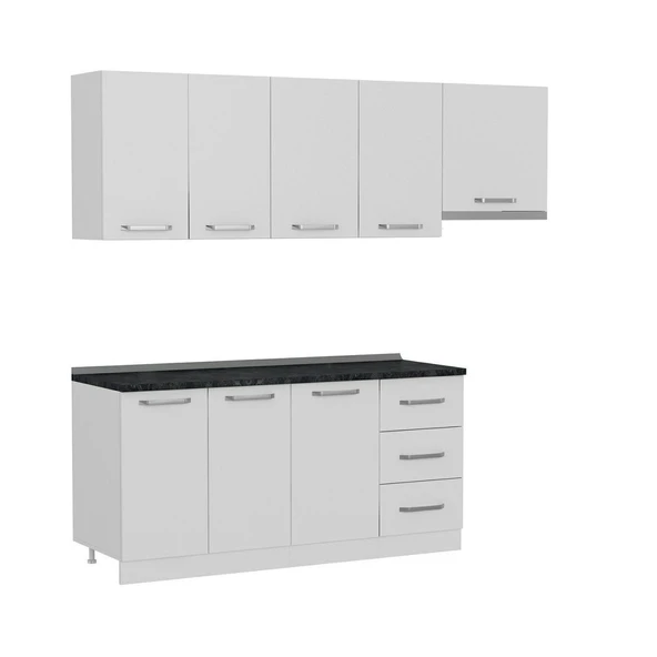 Minar 230 Cm Mutfak Dolabı Beyaz 230-B7 - Resim 6