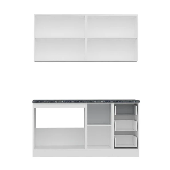 Minar 160 Cm Mutfak Dolabı Beyaz 160-B1 - Resim 2