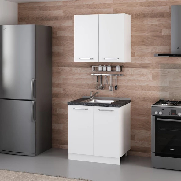 Minar 80 Cm Mutfak Dolabı Beyaz 80-B1 - Resim 3