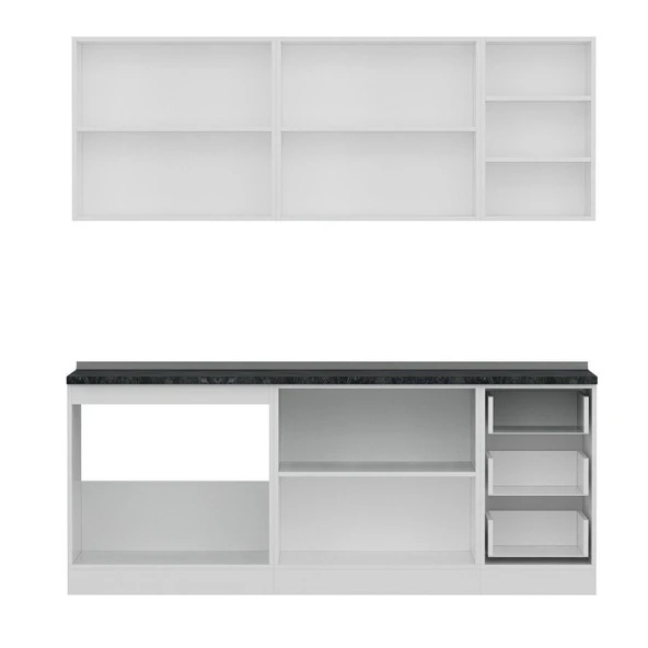 Minar 205 Cm Mutfak Dolabı Beyaz 205-B1 - Resim 2