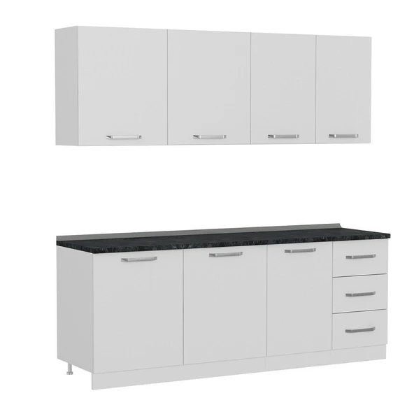 Minar 215 Cm Mutfak Dolabı Beyaz 215-B2 - Resim 6