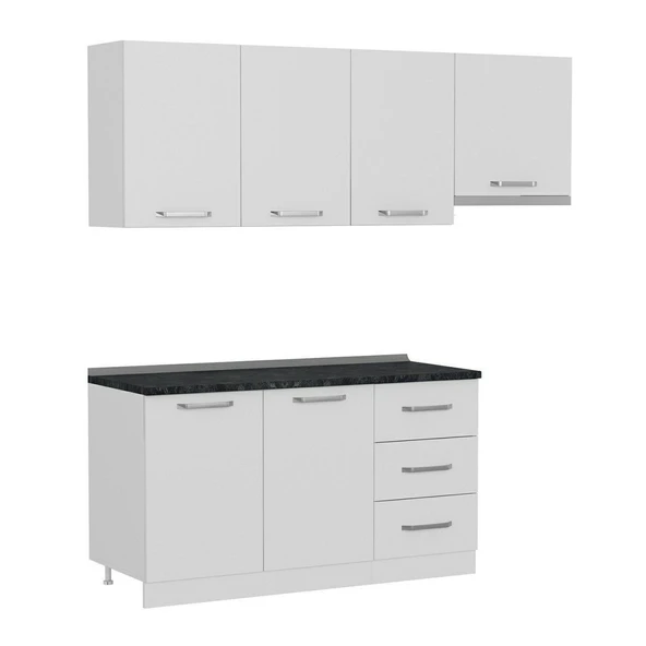 Minar 210 Cm Mutfak Dolabı Beyaz 210-B7 - Resim 6