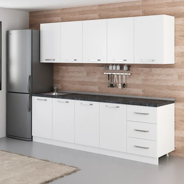 Minar 250 Cm Mutfak Dolabı Beyaz 250-B2 - Resim 3