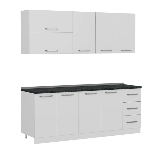 Minar 210 Cm Mutfak Dolabı Beyaz 210-B2 - Resim 6