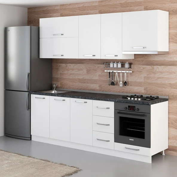 Minar 235 Cm Mutfak Dolabı Beyaz 235-B8 - 3