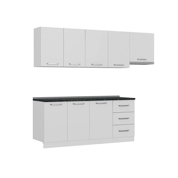 Minar 250 Cm Mutfak Dolabı Beyaz 250-B4 - Resim 6