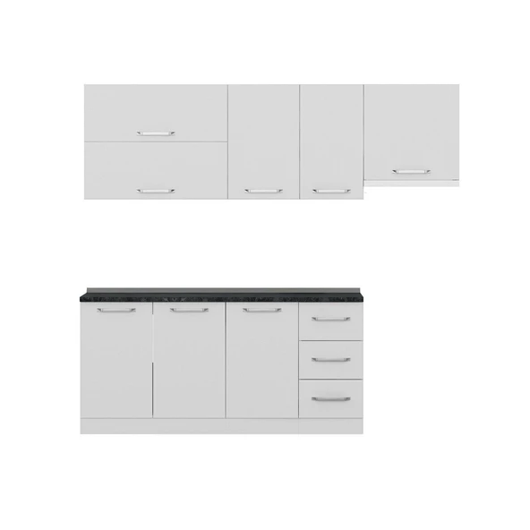 Minar 235 Cm Mutfak Dolabı Beyaz 235-B7 - Resim 5