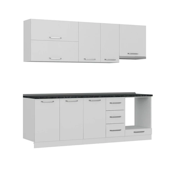 Minar 235 Cm Mutfak Dolabı Beyaz 235-B8 - 6