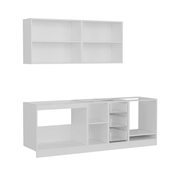 Minar 230 Cm Mutfak Dolabı Beyaz 230-B3 - Resim 7