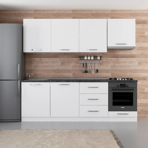 Minar 240 Cm Mutfak Dolabı Beyaz 240-B9