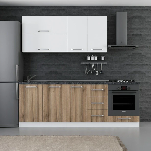 Minar 230 Cm Mutfak Dolabı Beyaz Dore 230-D3 ürün görseli