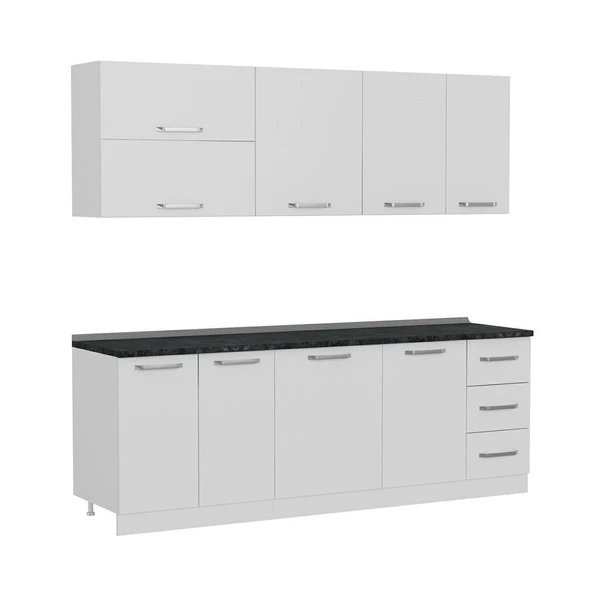 Minar 230 Cm Mutfak Dolabı Beyaz 230-B2 - Resim 6